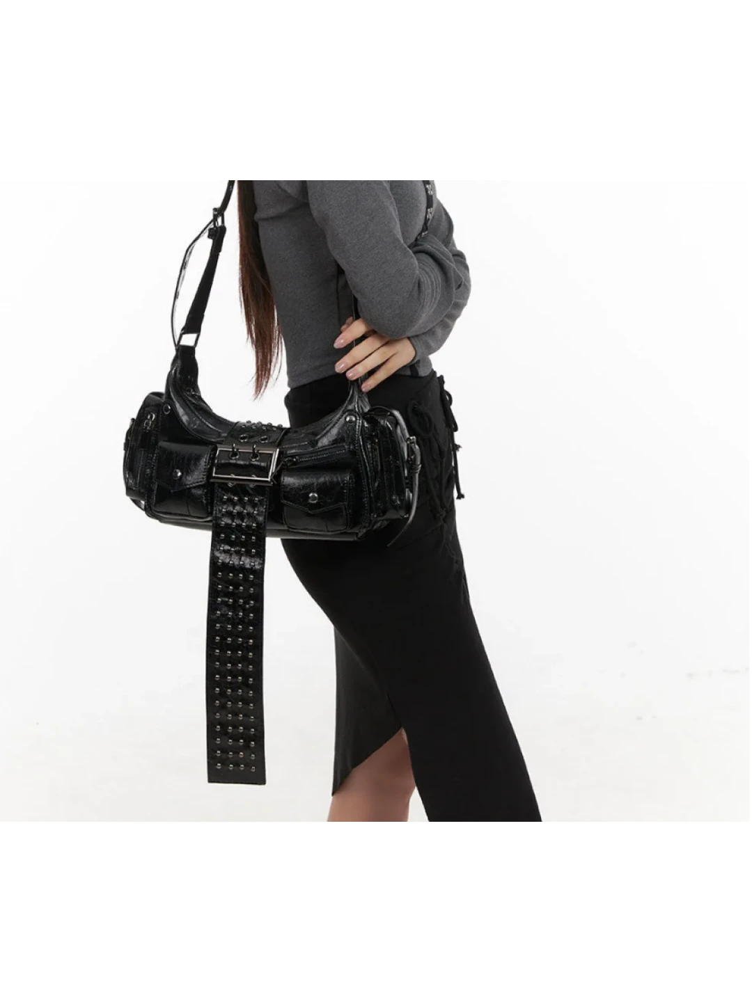 Geanta BIKER neagra  Geanta BIKER neagra