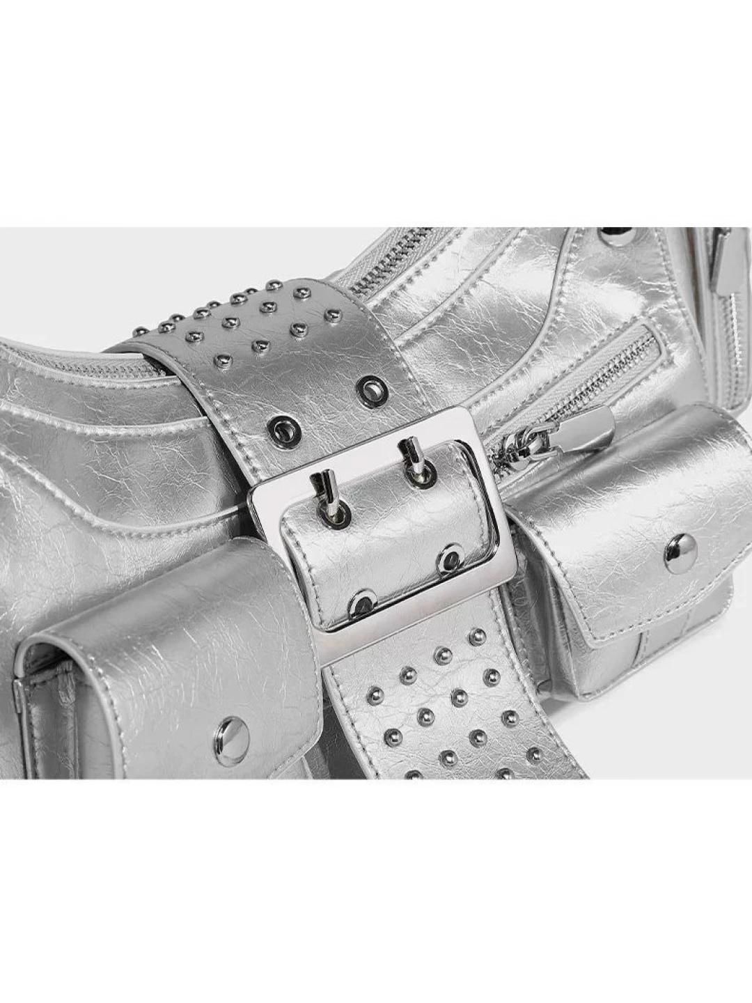 Geanta BIKER argintie Geanta BIKER argintie